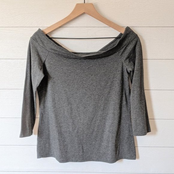 LOFT Tops - LOFT Boat Neck 3/4 Sleeve Tee M